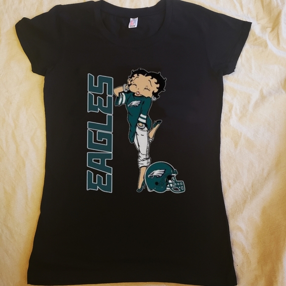 Philadelphia Eagles Betty Boop Women's Top black Large - Picture 2 of 2